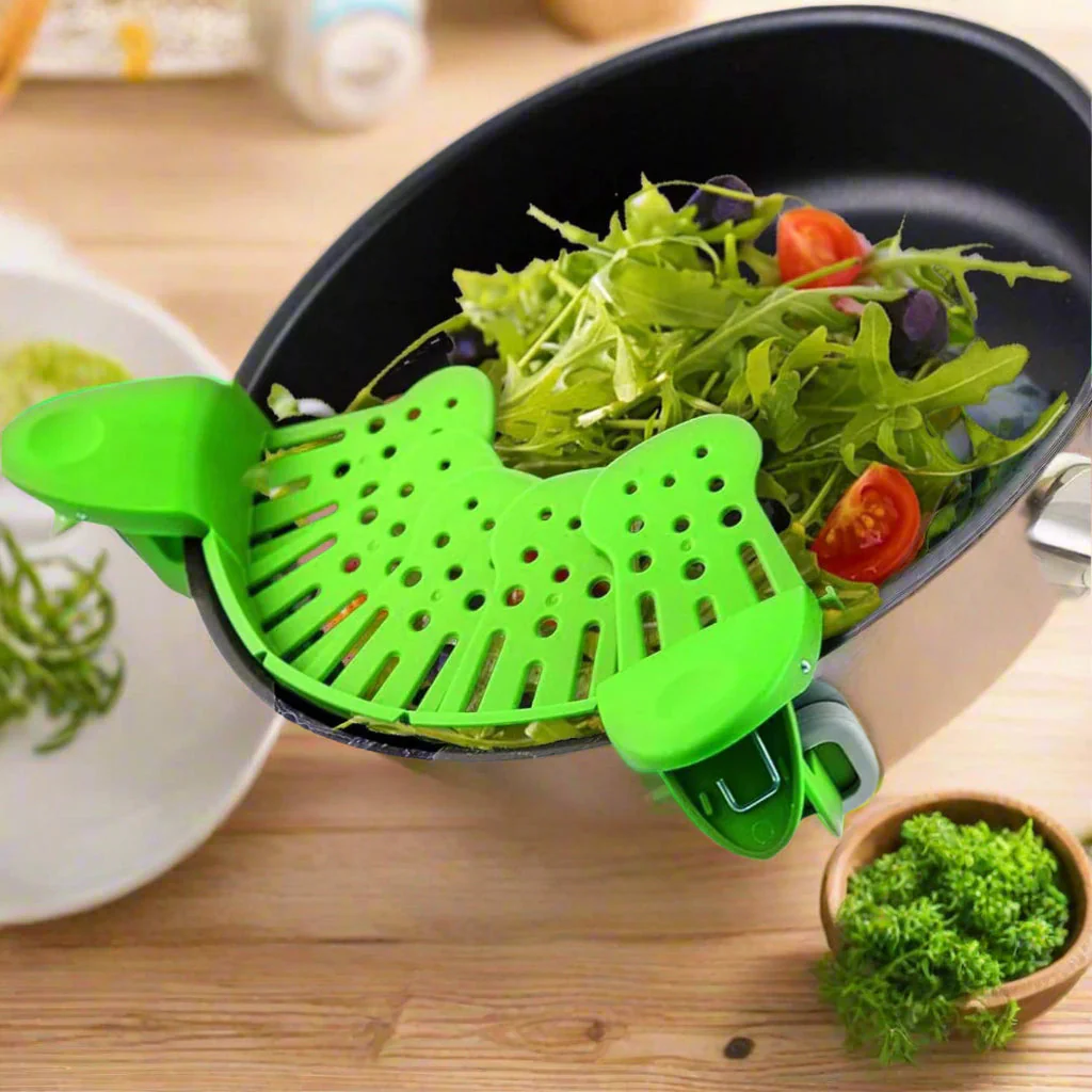 🍝 Universal Silicone Clip-On Pot Strainer - Image 6