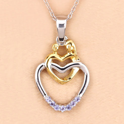 0.14 Carat Genuine Tanzanite .925 Sterling Silver Pendant - Image 11