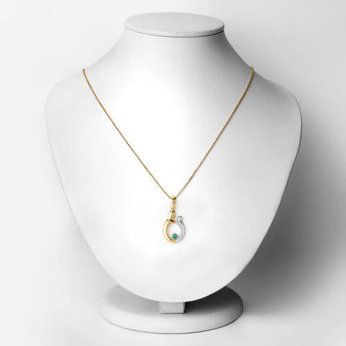 0.17 Carat Genuine Emerald .925 Sterling Silver Pendant - Image 6