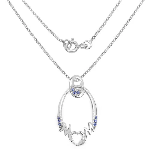 0.18 Carat Genuine Tanzanite .925 Sterling Silver Pendant - Image 4