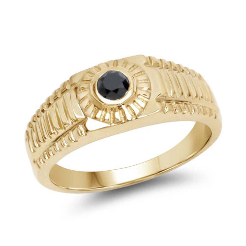 0.20 Carat Genuine Black Diamond .925 Sterling Silver Ring - Image 4