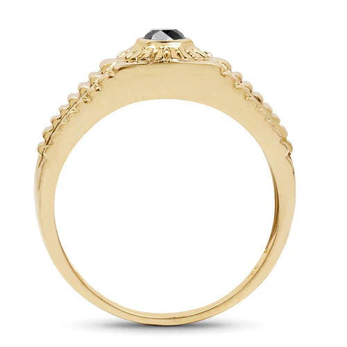 0.20 Carat Genuine Black Diamond .925 Sterling Silver Ring - Image 5