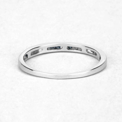 0.20 Carat Genuine Blue Diamond .925 Sterling Silver Ring - Image 11
