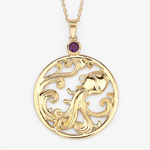 0.24 Carat Genuine Amethyst .925 Sterling Silver Pendant - Image 8