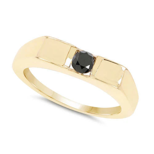 0.25 Carat Genuine Black Diamond .925 Sterling Silver Ring - Image 5
