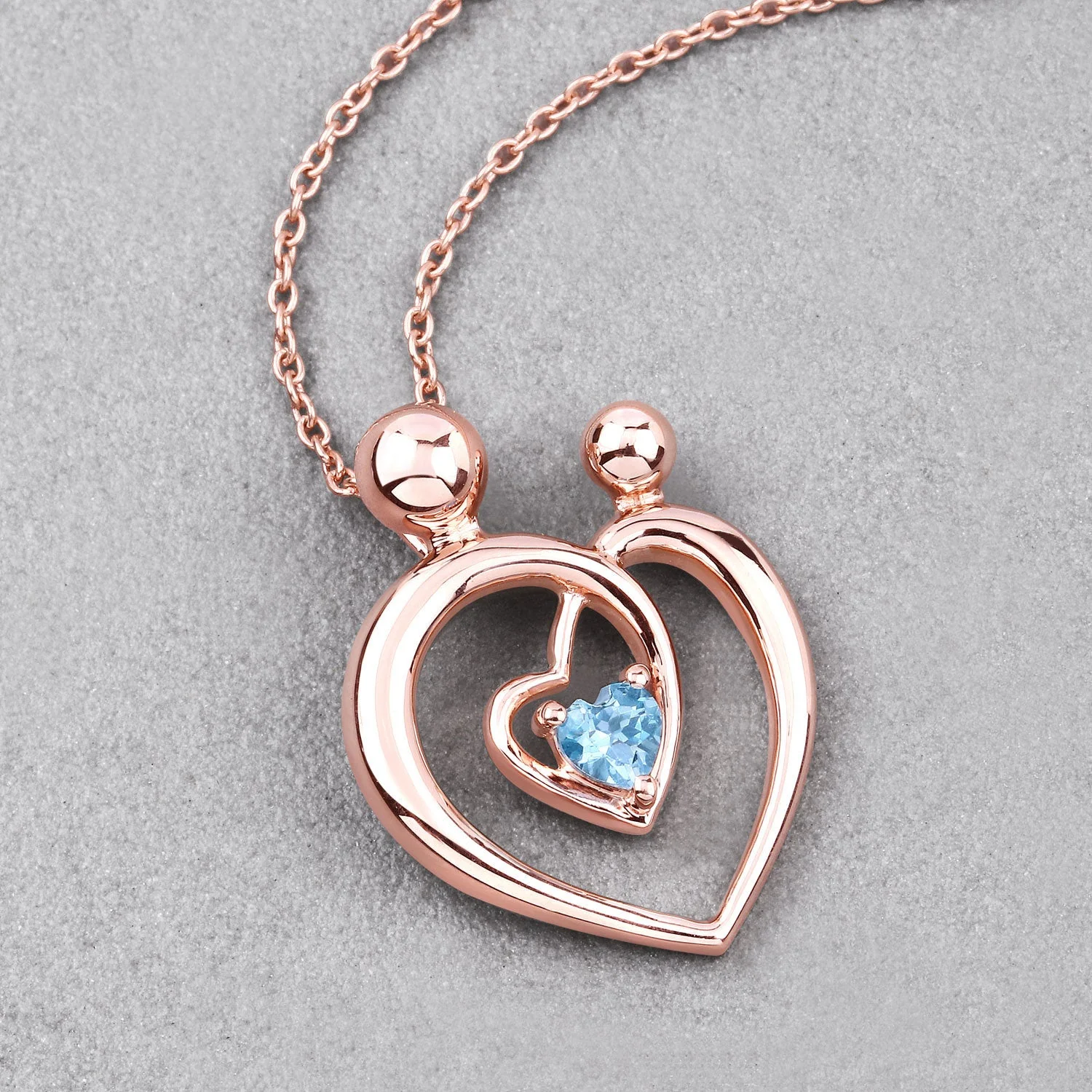 0.28 Carat Genuine Swiss Blue Topaz .925 Sterling Silver Pendant - Image 4