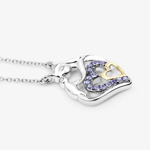 0.28 Carat Genuine Tanzanite .925 Sterling Silver Pendant - Image 10