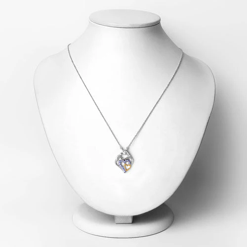 0.28 Carat Genuine Tanzanite .925 Sterling Silver Pendant - Image 6