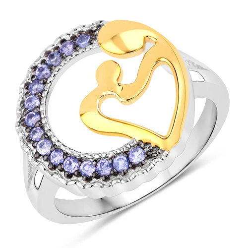 0.28 Carat Genuine Tanzanite .925 Sterling Silver Ring - Image 5