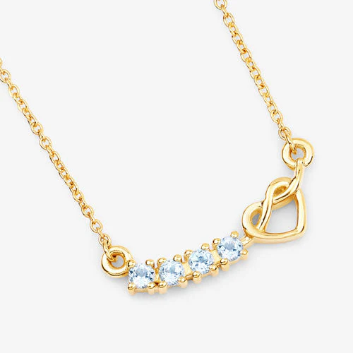 0.30 Carat Genuine Blue Topaz .925 Sterling Silver Necklace - Image 4