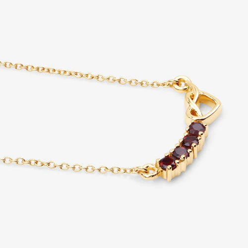 0.32 Carat Genuine Garnet .925 Sterling Silver Necklace - Image 9