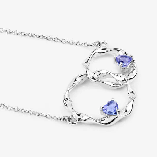 0.38 Carat Genuine Tanzanite .925 Sterling Silver Pendant - Image 9