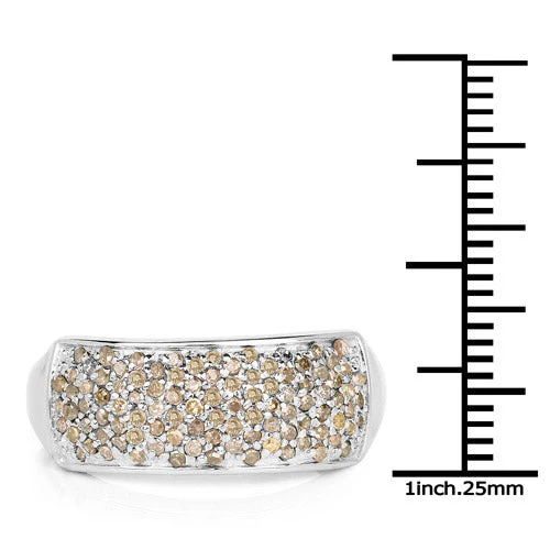 0.42 Carat Genuine White Diamond .925 Sterling Silver Ring - Image 6