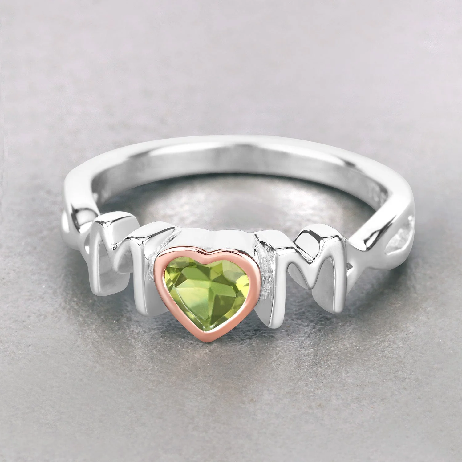 0.44 Carat Genuine Peridot .925 Sterling Silver Ring - Image 4