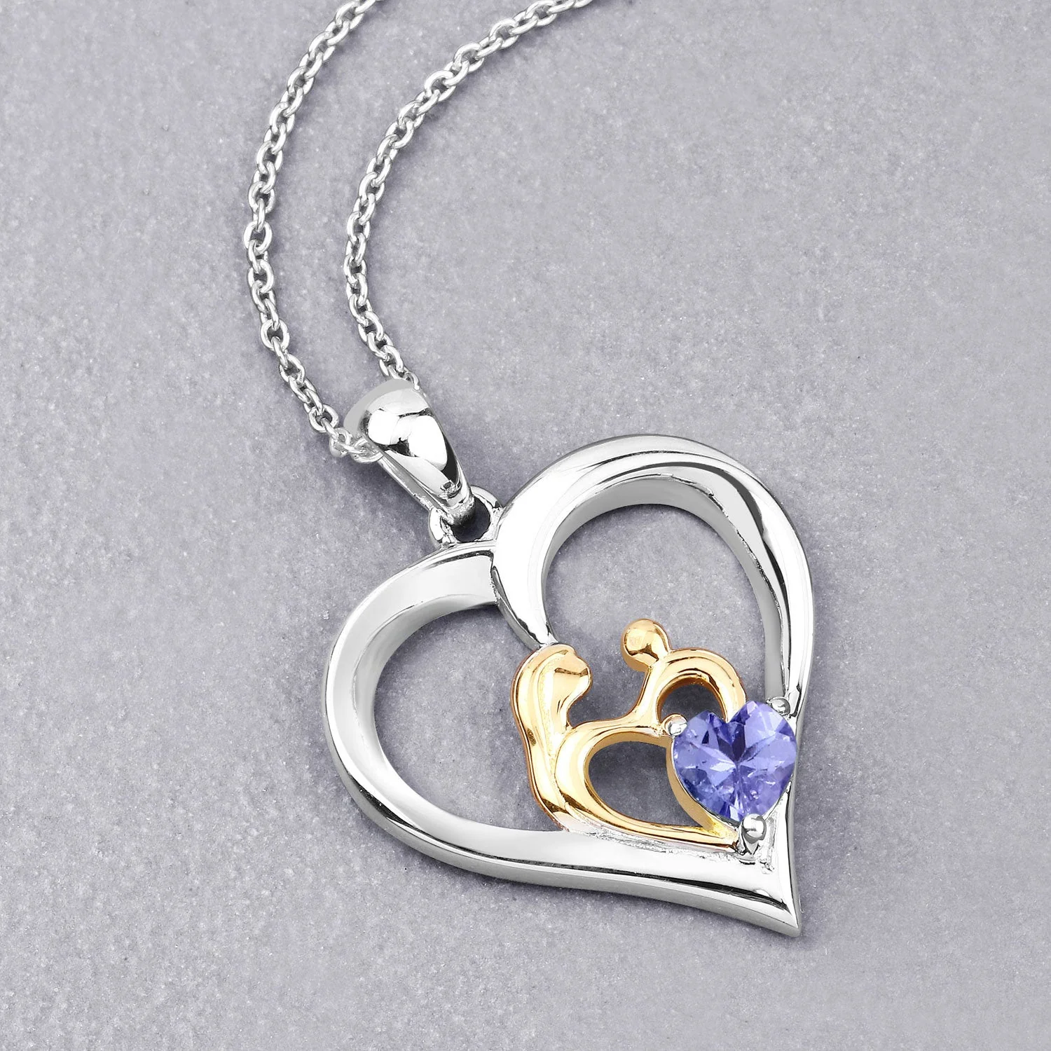 0.45 Carat Genuine Tanzanite .925 Sterling Silver Pendant - Image 4