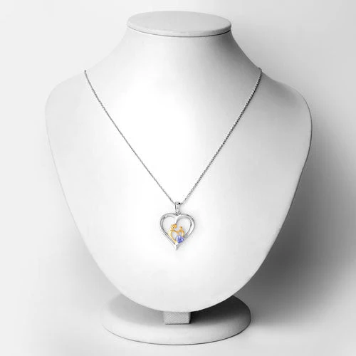 0.45 Carat Genuine Tanzanite .925 Sterling Silver Pendant - Image 6