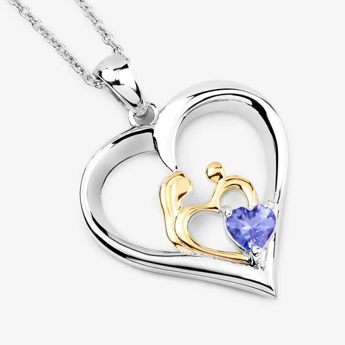 0.45 Carat Genuine Tanzanite .925 Sterling Silver Pendant - Image 9
