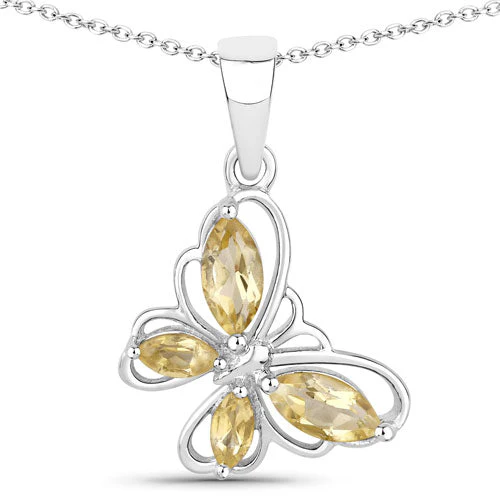 0.62 Carat Genuine Citrine .925 Sterling Silver Pendant - Image 5