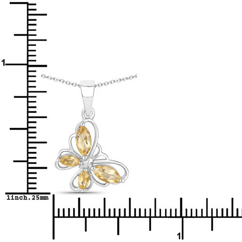 0.62 Carat Genuine Citrine .925 Sterling Silver Pendant - Image 7
