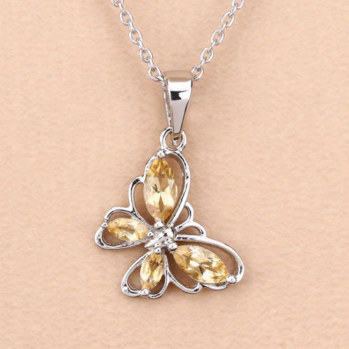 0.62 Carat Genuine Citrine .925 Sterling Silver Pendant - Image 9