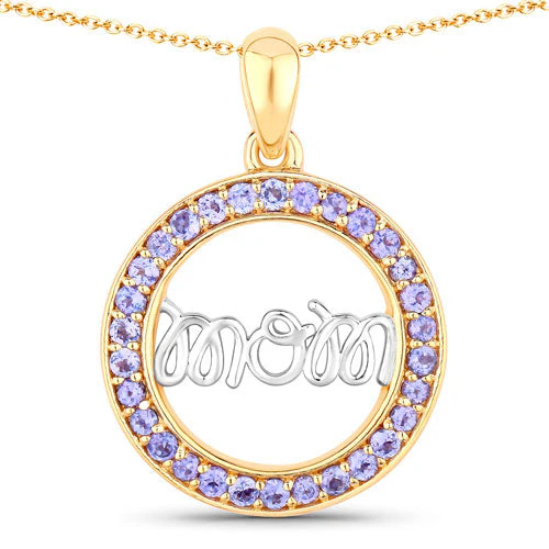 0.64 Carat Genuine Tanzanite .925 Sterling Silver Pendant - Image 5