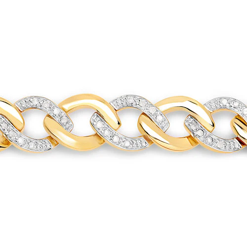 0.70 Carat Genuine White Diamond .925 Sterling Silver Bracelet - Image 5