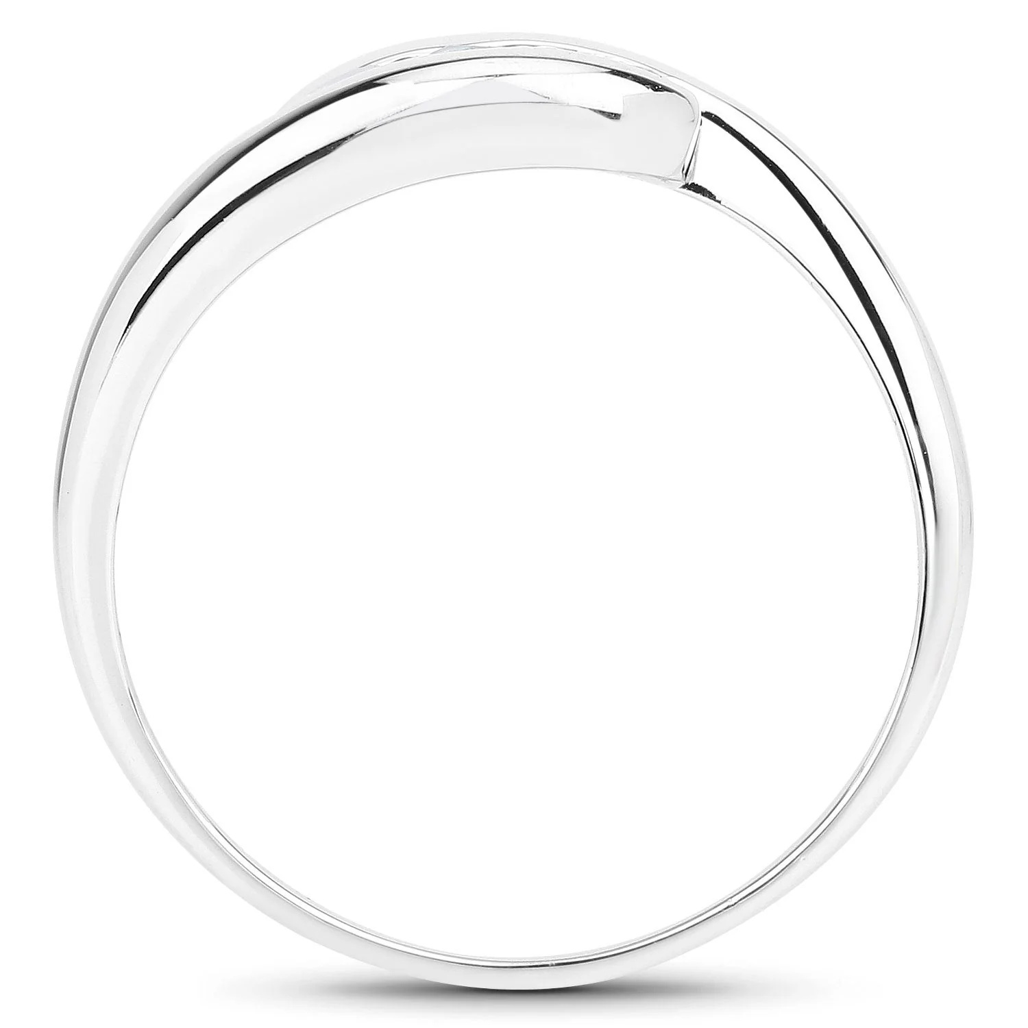 0.74 Carat Genuine Blue Topaz .925 Sterling Silver Ring - Image 2