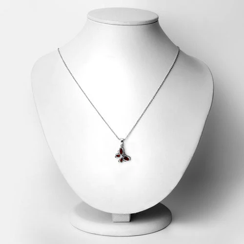 0.80 Carat Genuine Garnet .925 Sterling Silver Pendant - Image 6