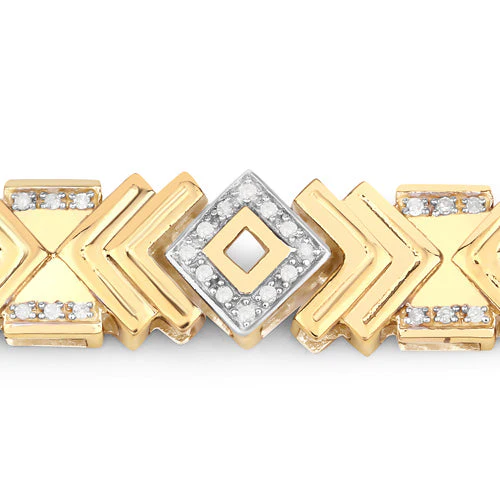 0.98 Carat Genuine White Diamond .925 Sterling Silver Bracelet - Image 6