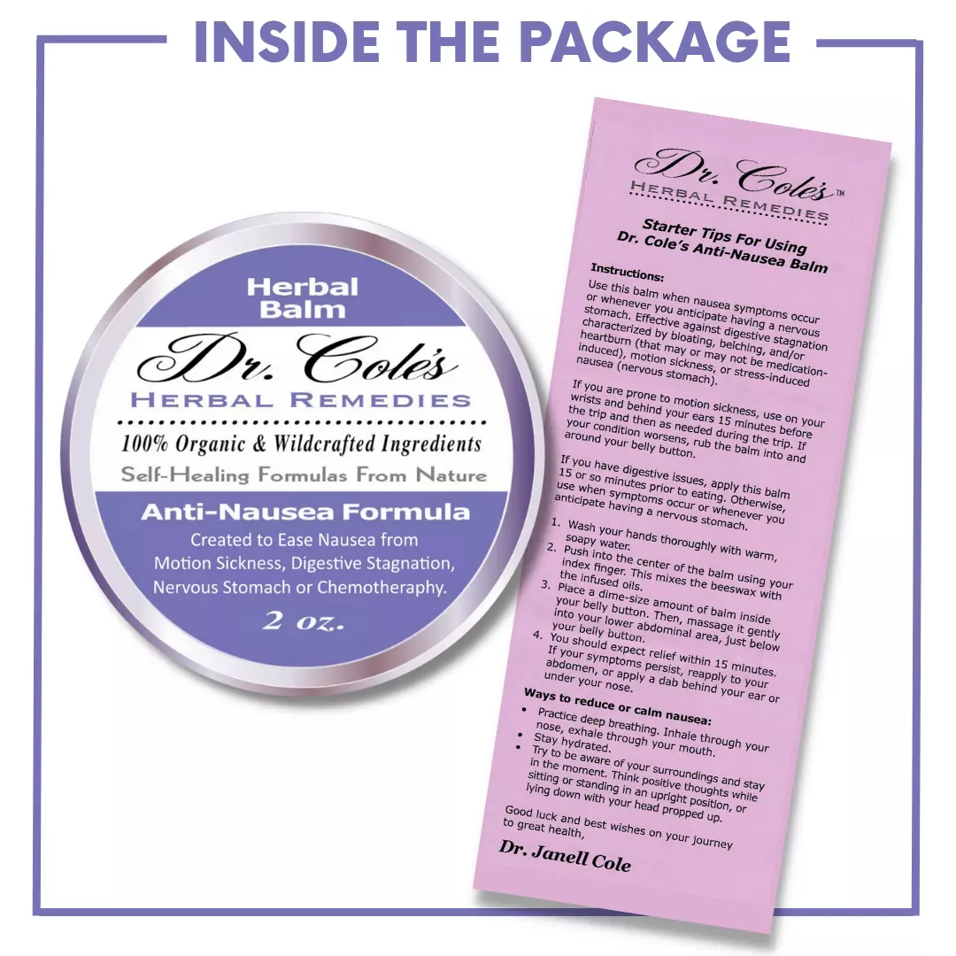 05 - Dr. Cole's Organic Anti-Nausea Herbal Balm - Image 3