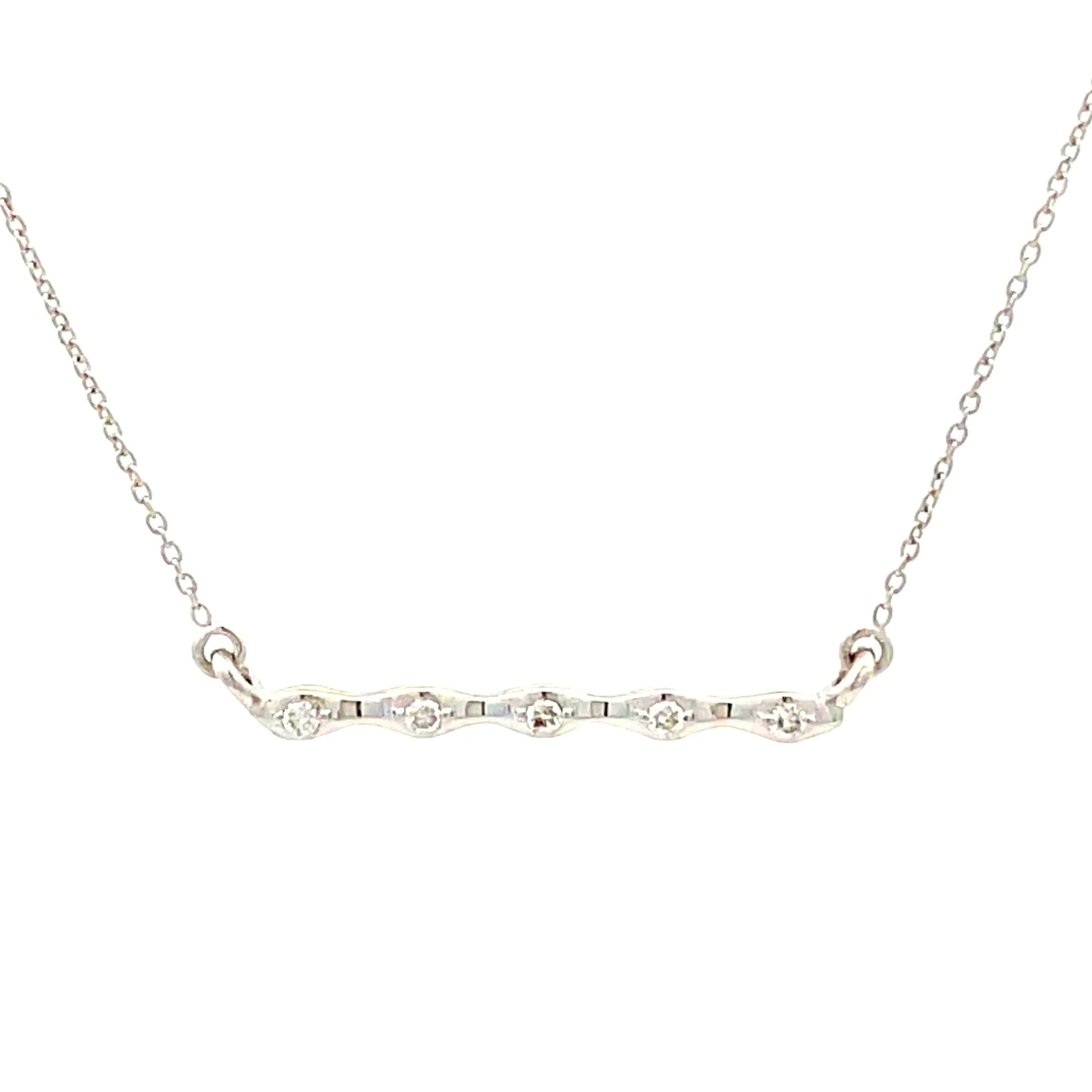 .05ct Diamond Fashion Pendants 14KT White Gold - Image 4