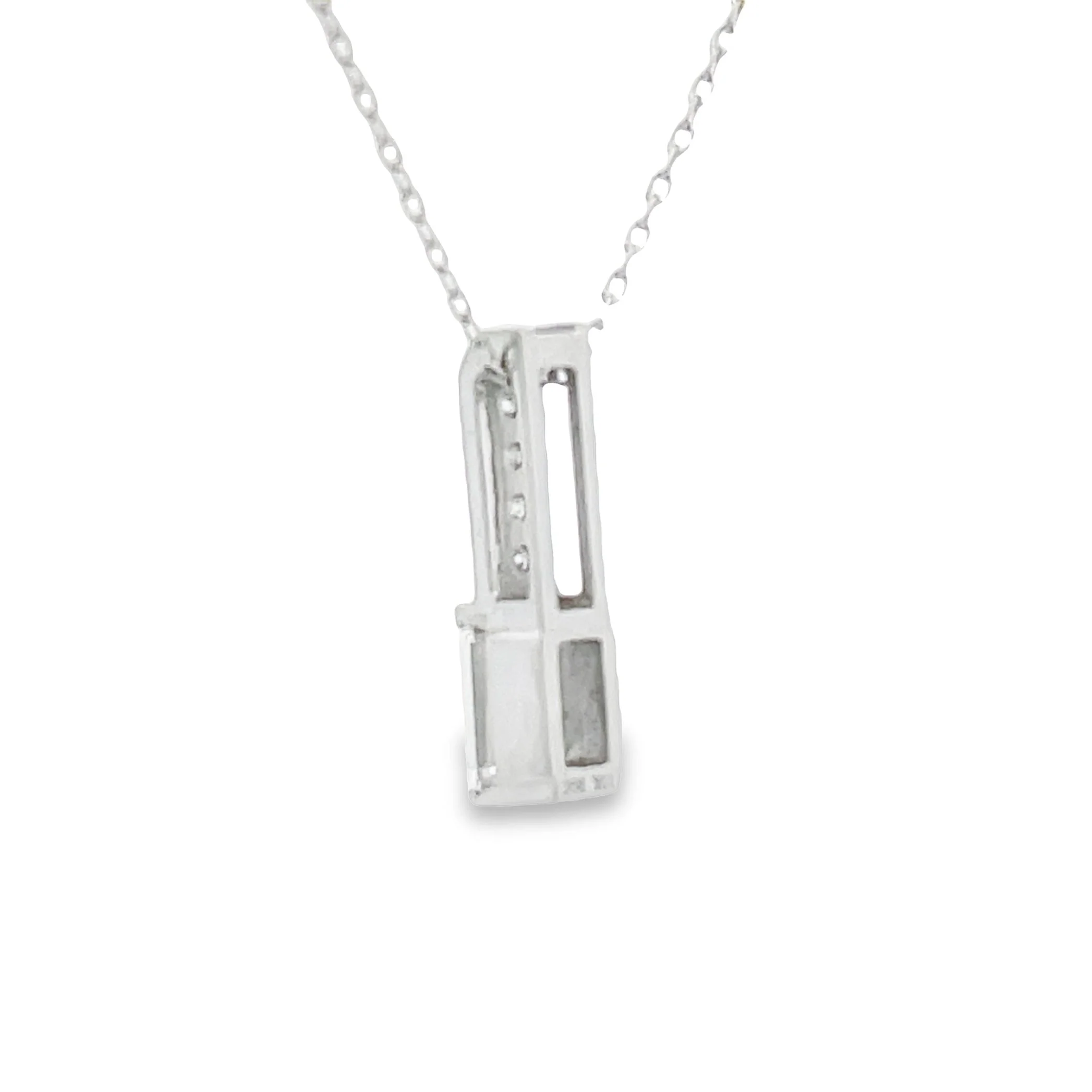 .06ct Zircon Diamond Fashion Pendants 10KT White Gold - Image 5