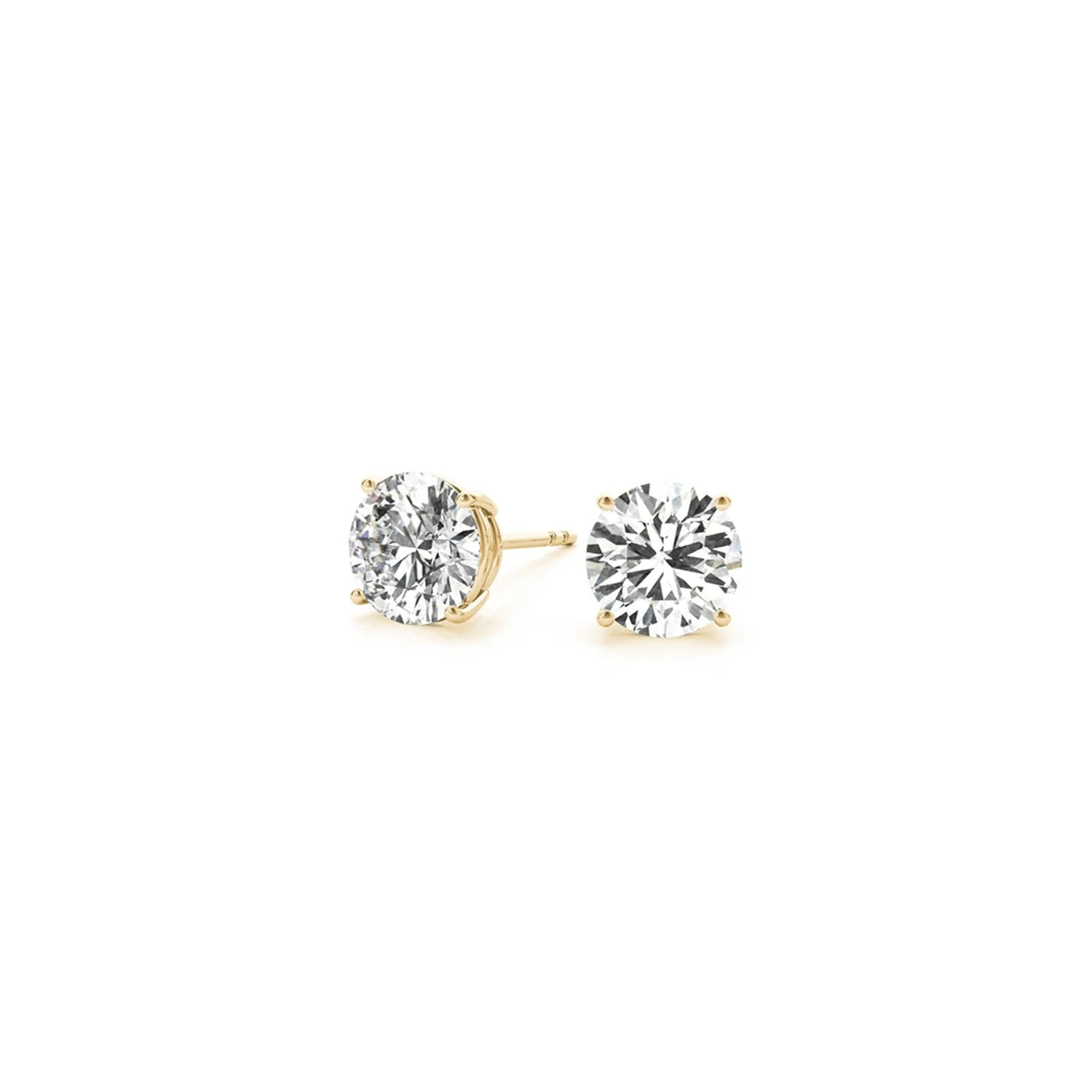 1 1/2 cttw Certified IGI Lab Grown Round Diamond Stud Earrings 14k Yellow Gold (G/VS2) - Image 7
