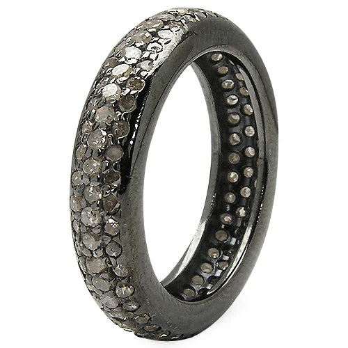 1.13 Carat Genuine TLB Diamond .925 Sterling Silver Ring - Image 6