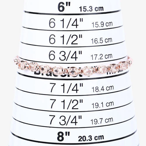 1.35 Carat Genuine Morganite .925 Sterling Silver Bracelet - Image 13