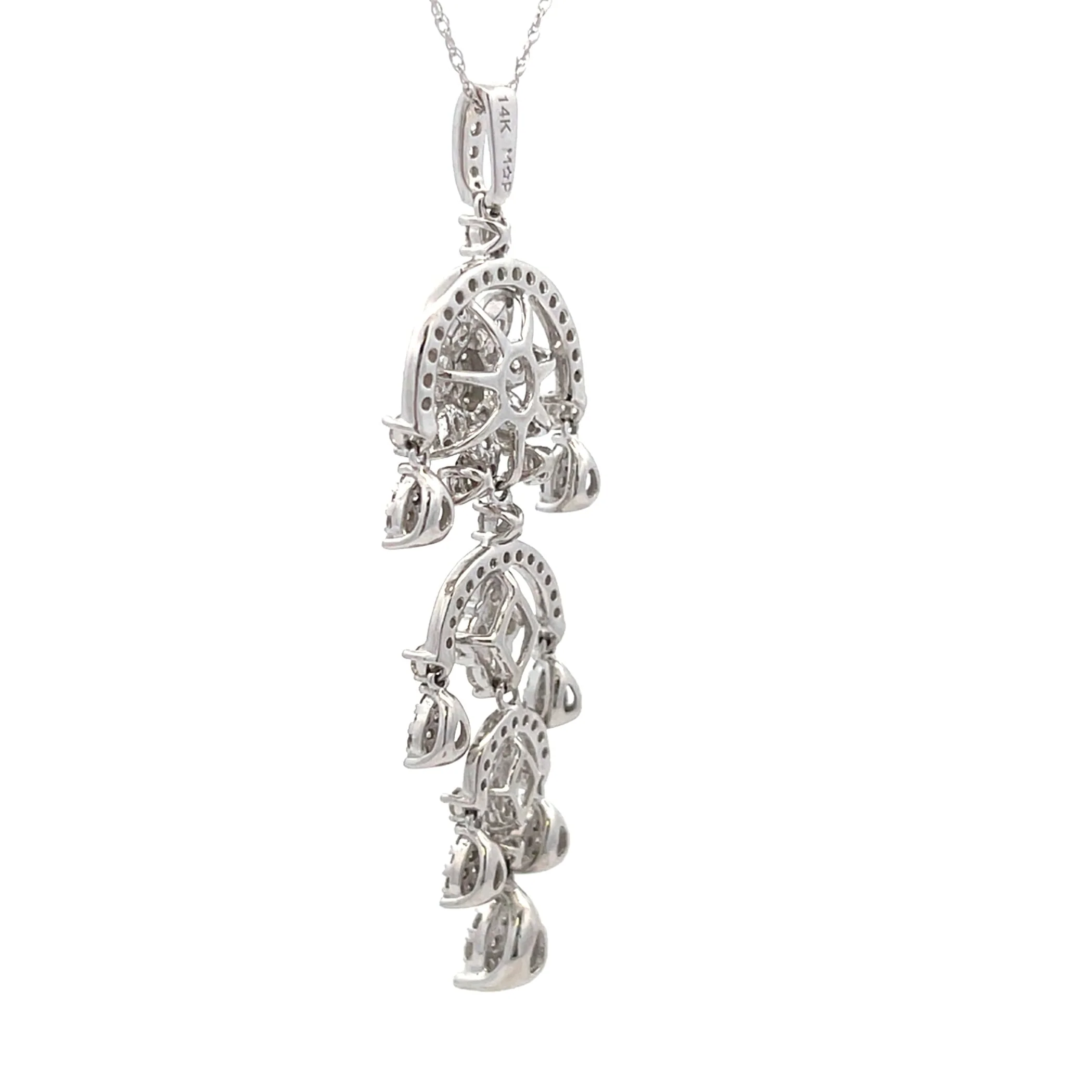 1.50ct Diamond Fashion Pendants 14KT White Gold - Image 5