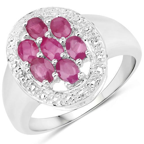 1.54 Carat Genuine Ruby .925 Sterling Silver Ring - Image 5