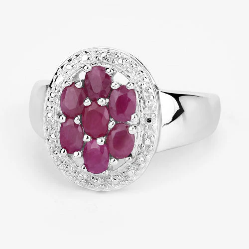 1.54 Carat Genuine Ruby .925 Sterling Silver Ring - Image 8