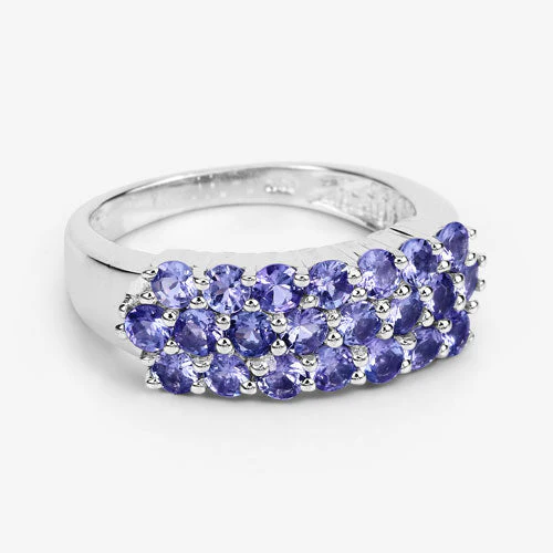 1.54 Carat Genuine Tanzanite .925 Sterling Silver Ring - Image 10