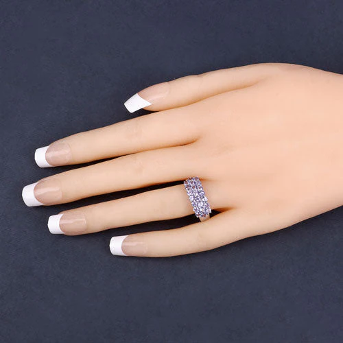 1.54 Carat Genuine Tanzanite .925 Sterling Silver Ring - Image 9