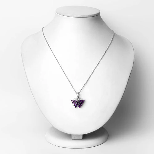 1.65 Carat Genuine Amethyst .925 Sterling Silver Pendant - Image 6