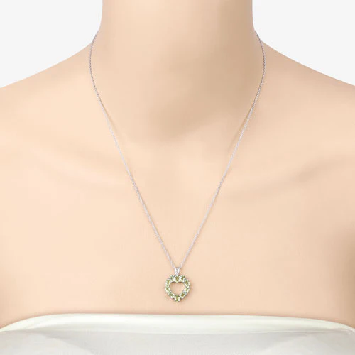 1.70 Carat Genuine Peridot .925 Sterling Silver Pendant - Image 12