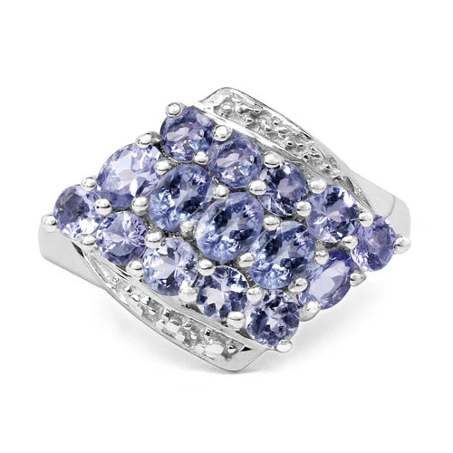 1.85 Carat Genuine Tanzanite .925 Sterling Silver Ring - Image 8