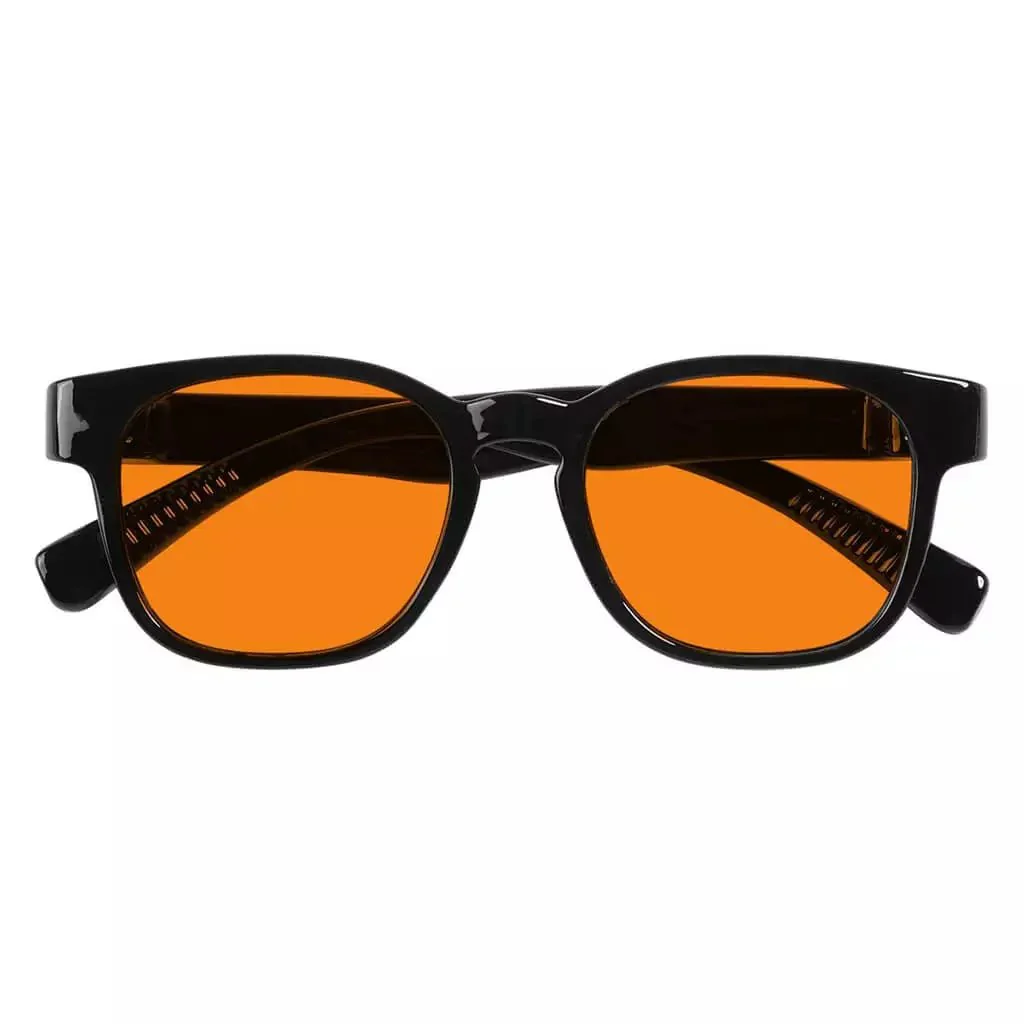 100% Blue Blocking Orange Lens Square Metalless Glasses NR144-B98 - Image 4
