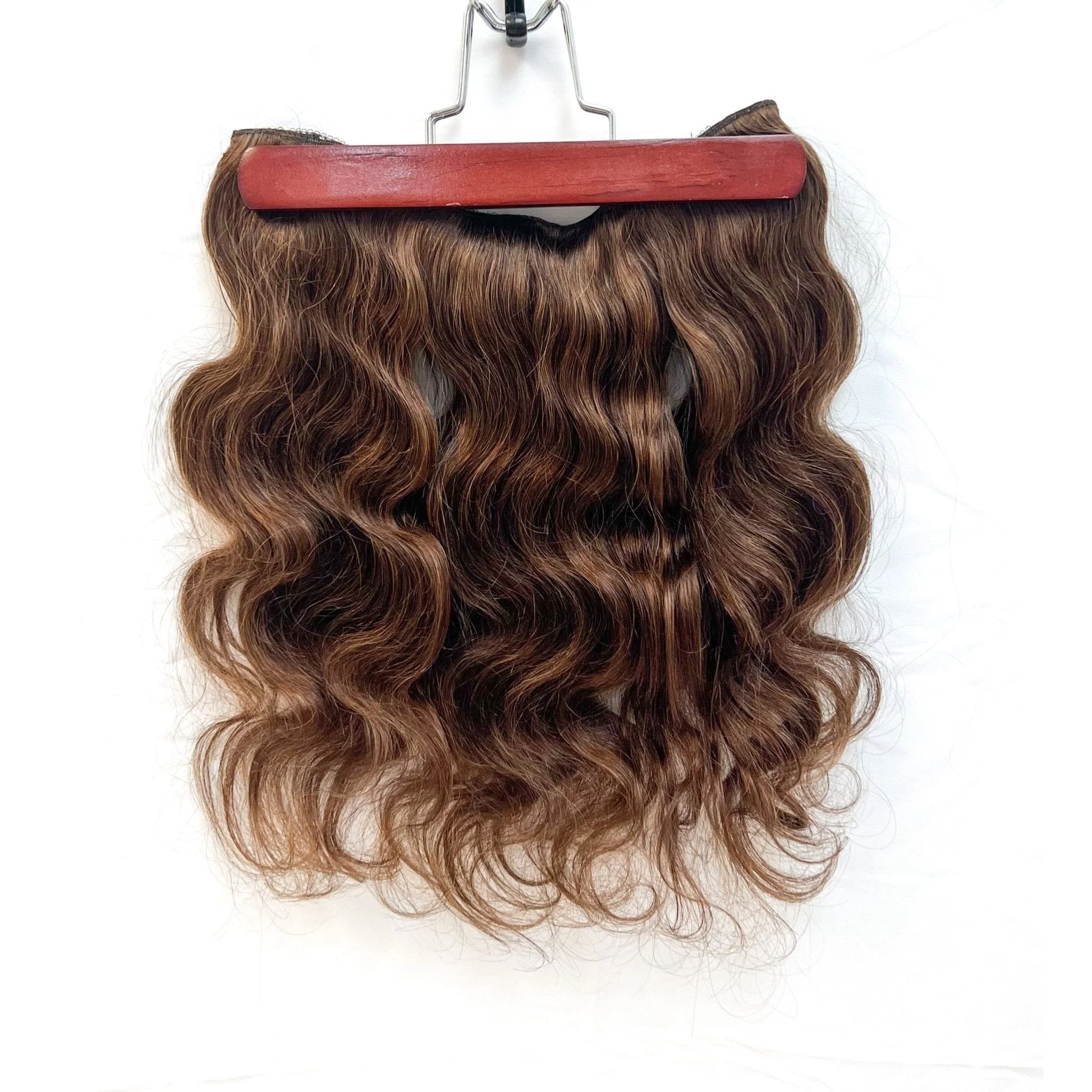 100% Human Hair Vip Brand BandX Halo  Body Wave 18'' with Clip - Image 2