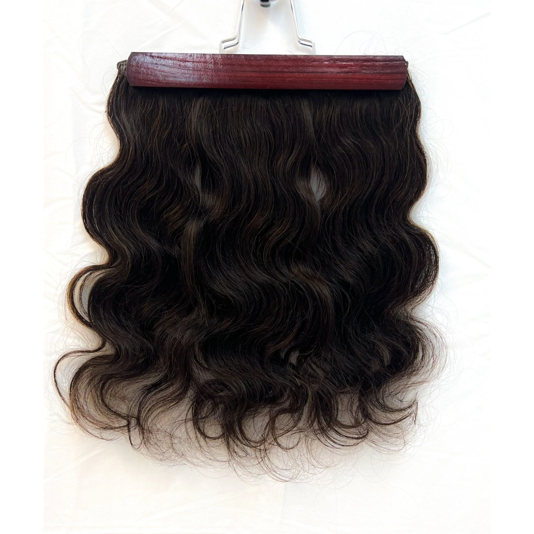 100% Human Hair Vip Brand BandX Halo  Body Wave 18'' with Clip - Image 6