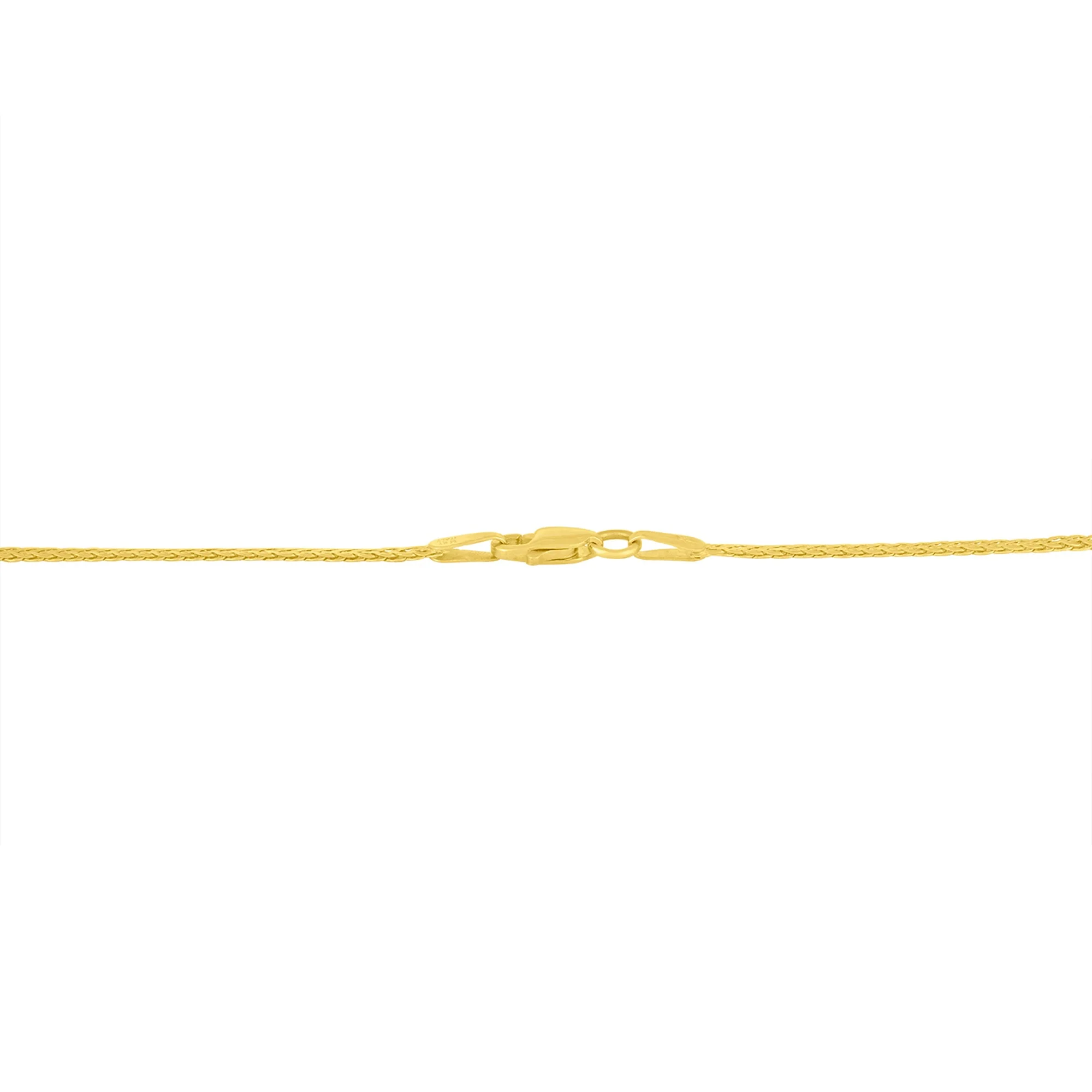 10K Yellow and White Gold 1/2 Cttw Princess Cut Diamond Channel-Set “V†Shape 18" Franco Chain Necklace (H-I Color, SI2-I1 Clarity) - Image 4