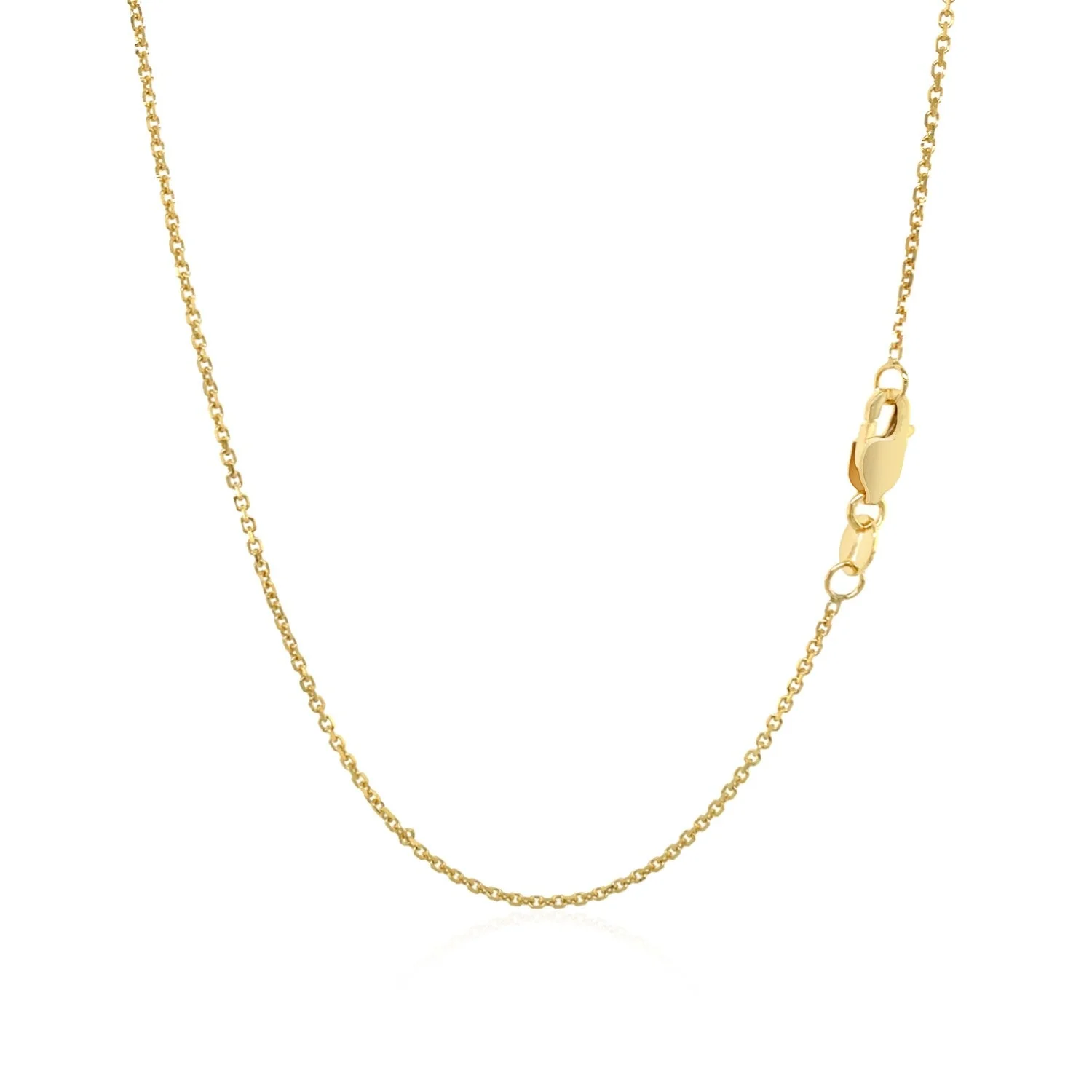 10k Yellow Gold Cable Chain 1.1mm - Image 8