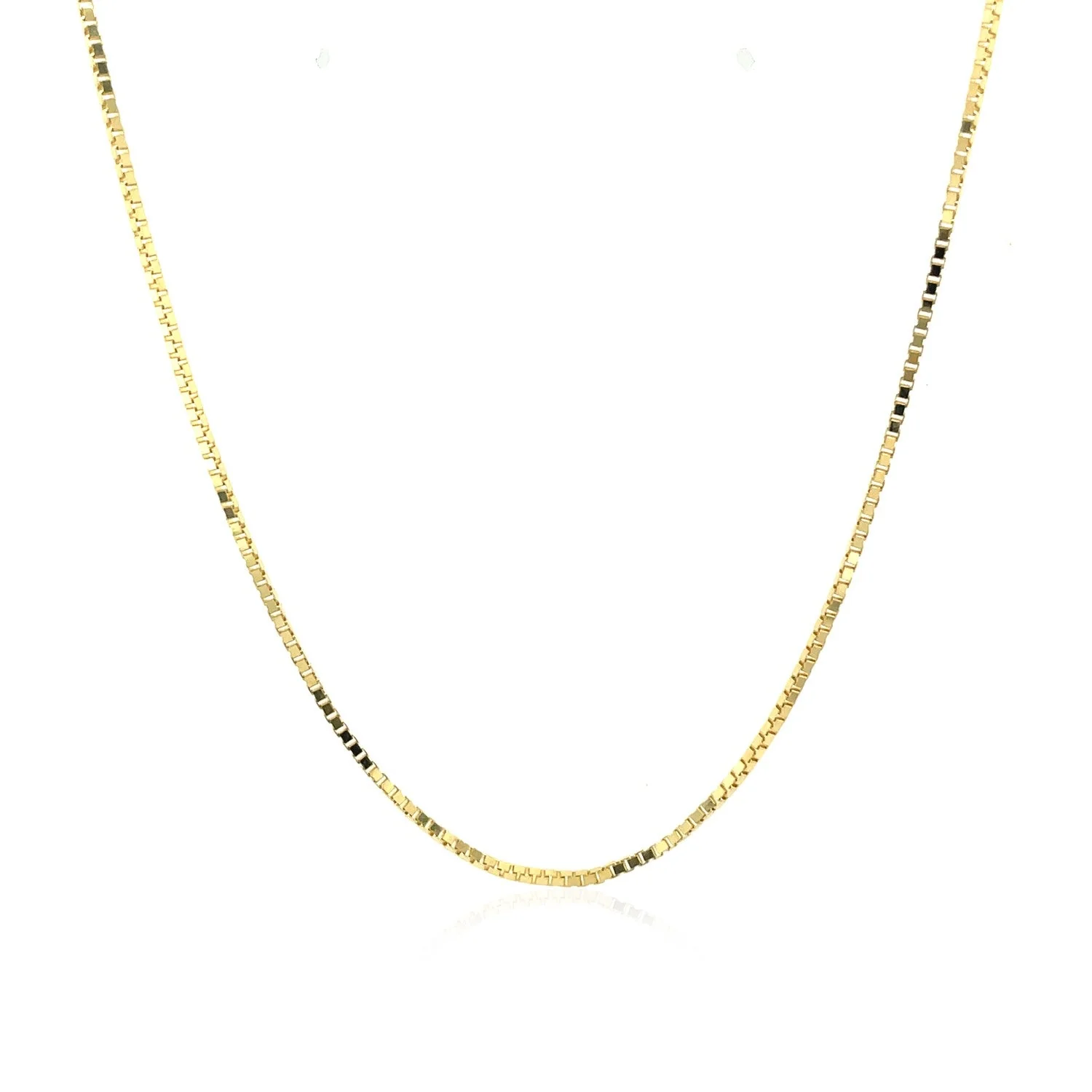 10k Yellow Gold Classic Box Chain 1.0mm - Image 8