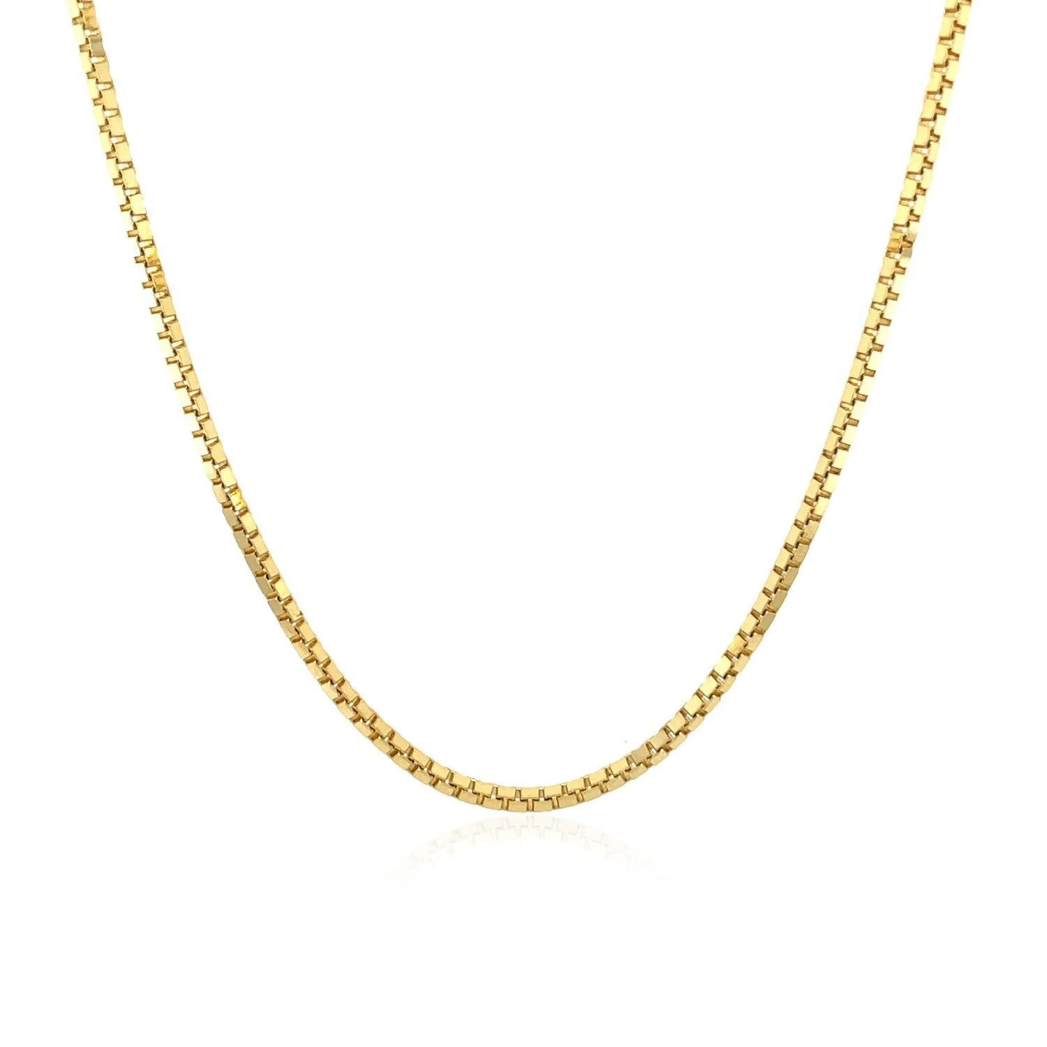 10k Yellow Gold Classic Box Chain (1.40 mm) - Image 3